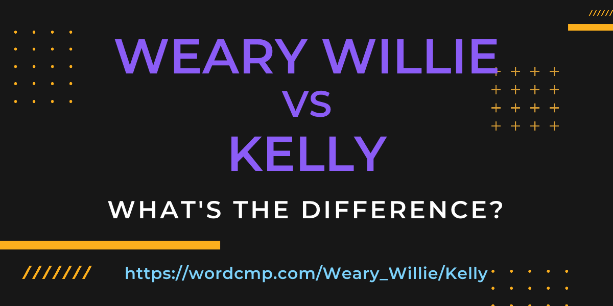 Difference between Weary Willie and Kelly