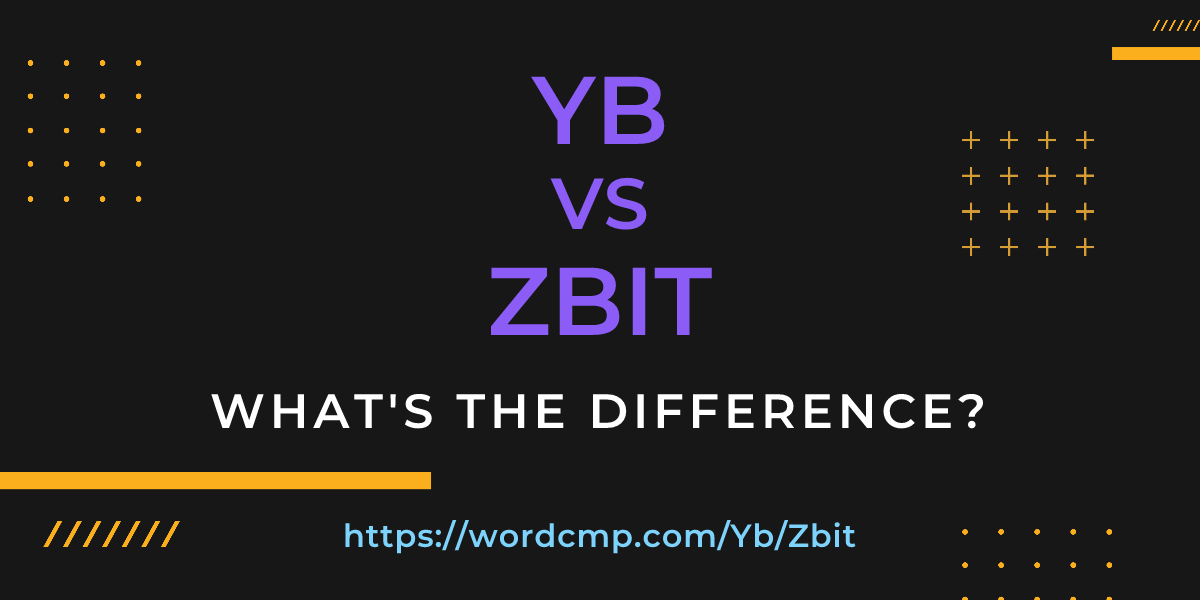 Difference between Yb and Zbit