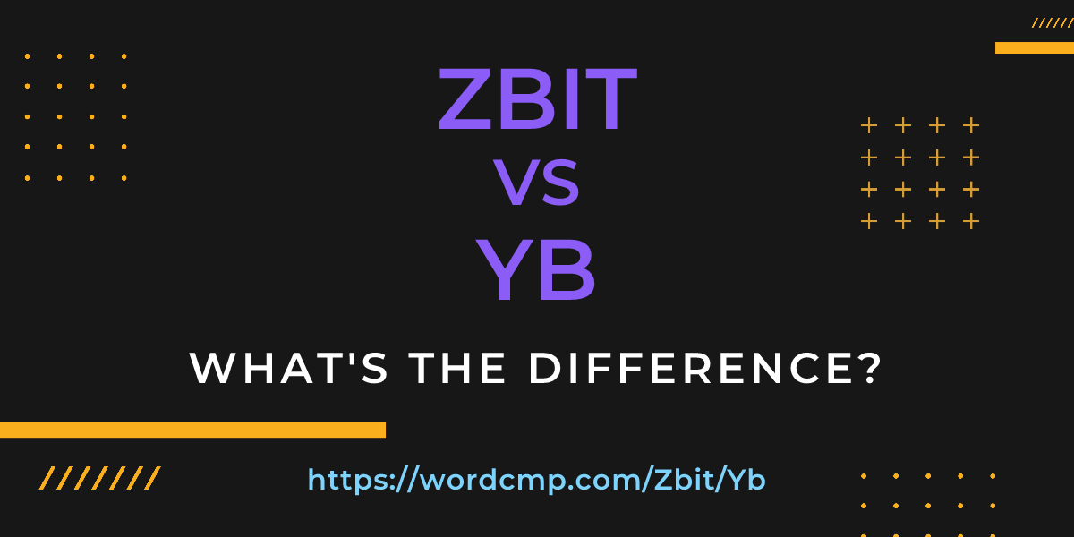 Difference between Zbit and Yb