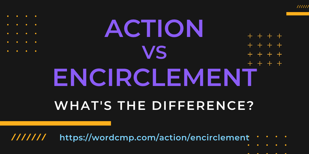 Difference between action and encirclement