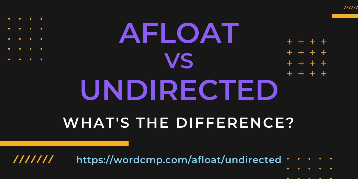 Difference between afloat and undirected