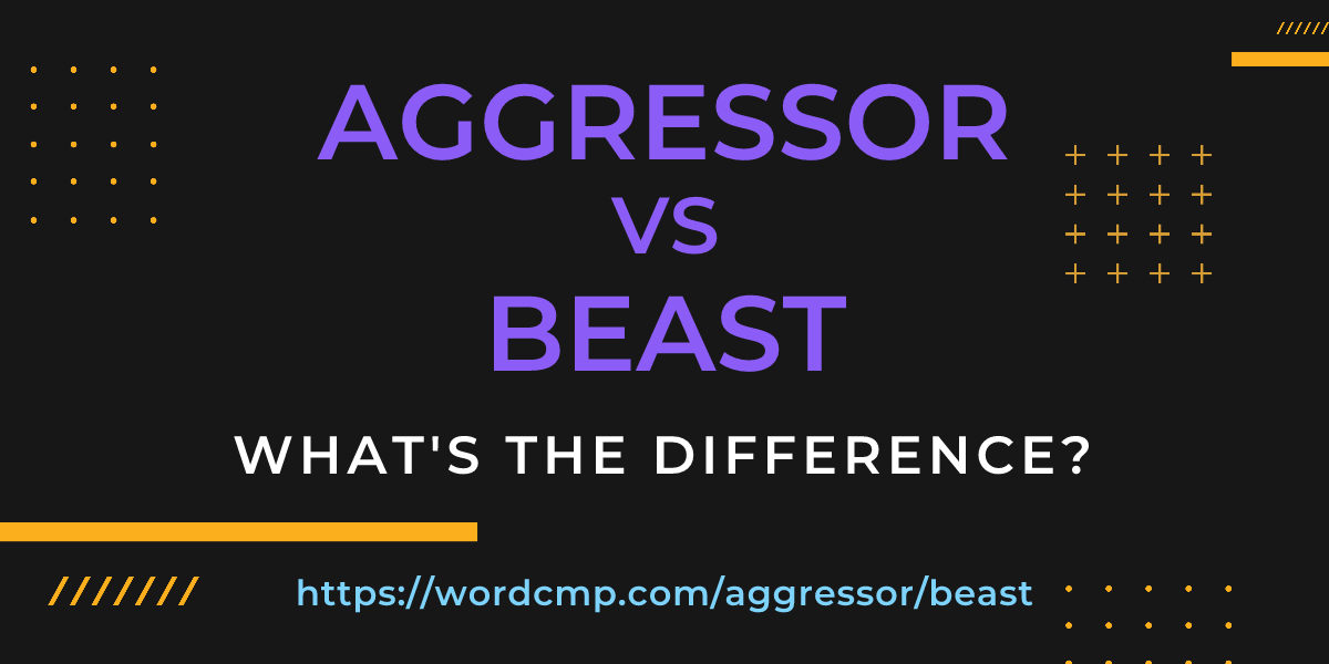 Difference between aggressor and beast