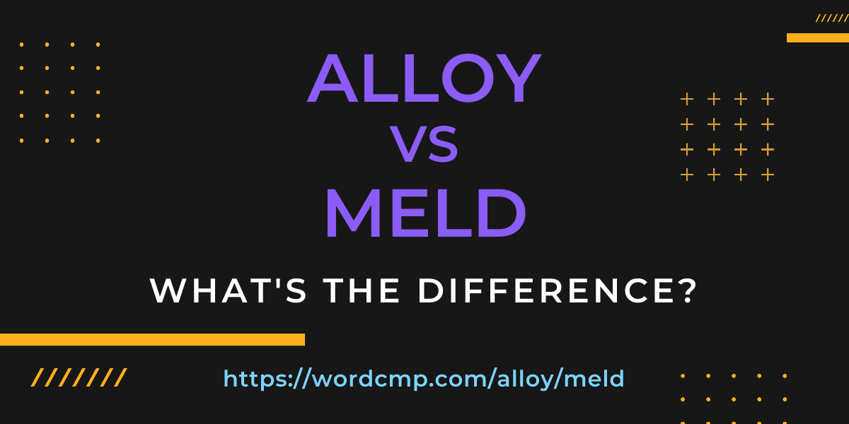 Difference between alloy and meld