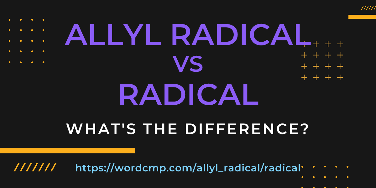 Difference between allyl radical and radical