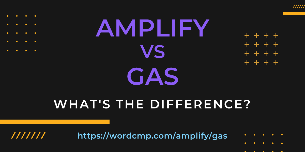 Difference between amplify and gas