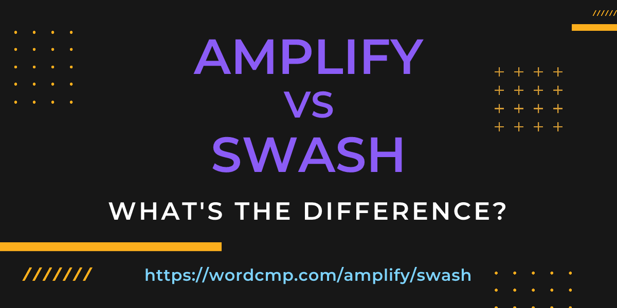 Difference between amplify and swash