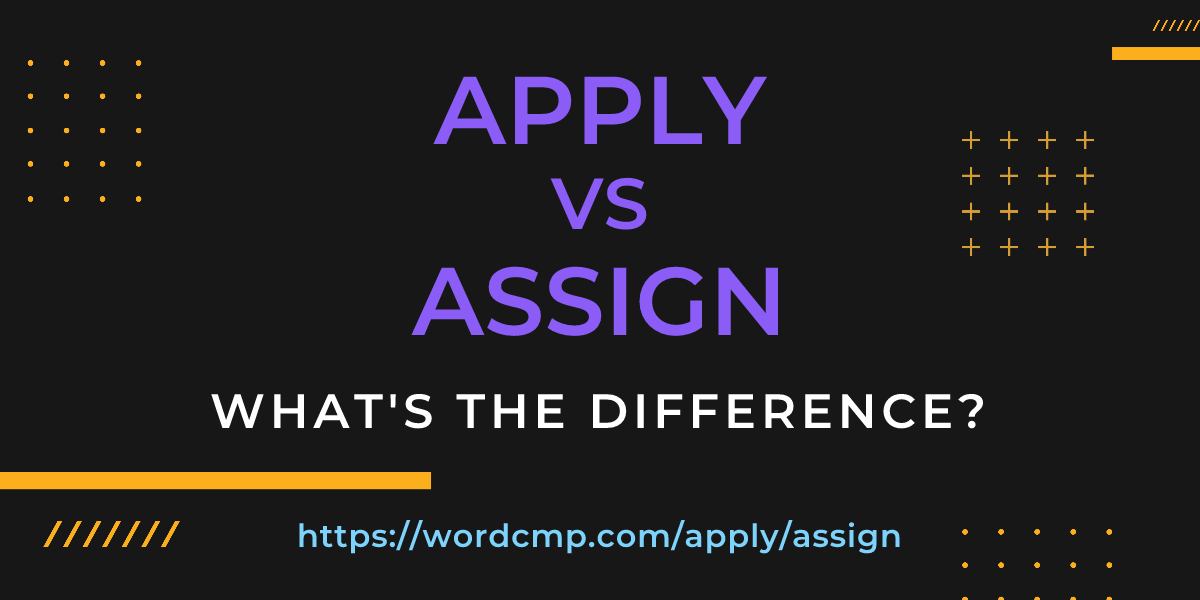 Difference between apply and assign