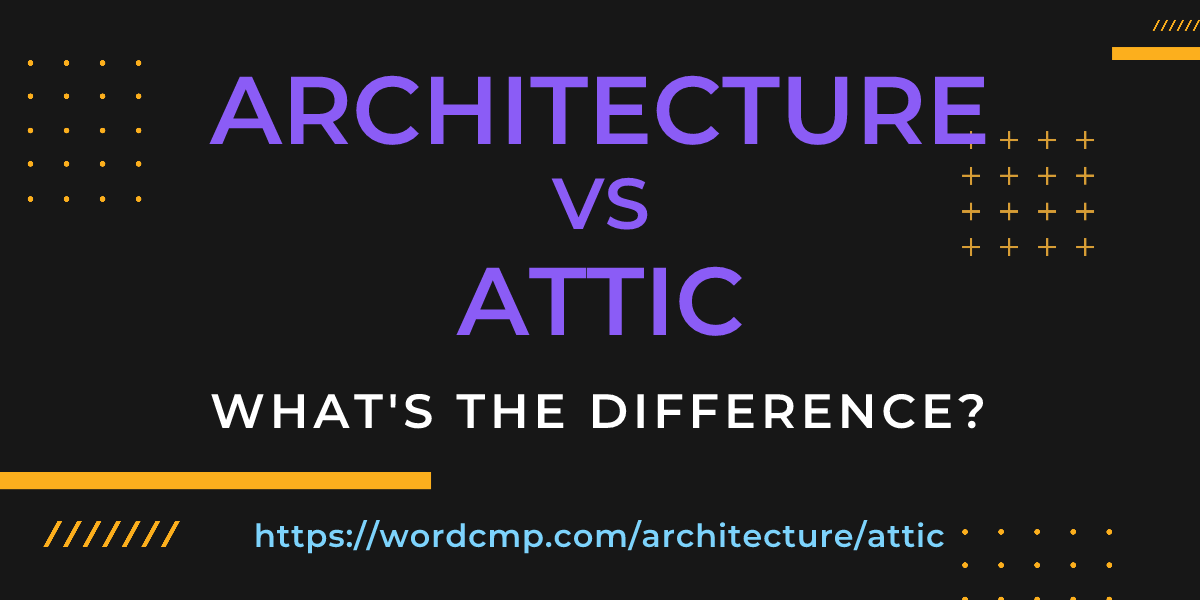 Difference between architecture and attic