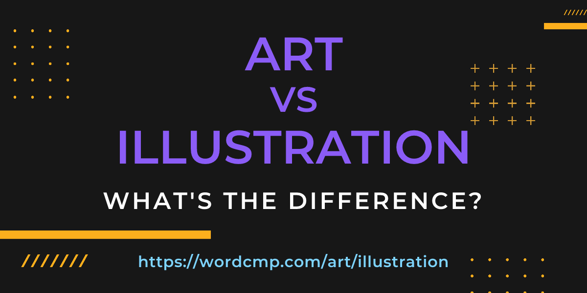Difference between art and illustration
