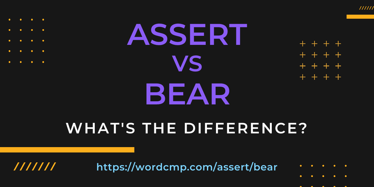 Difference between assert and bear