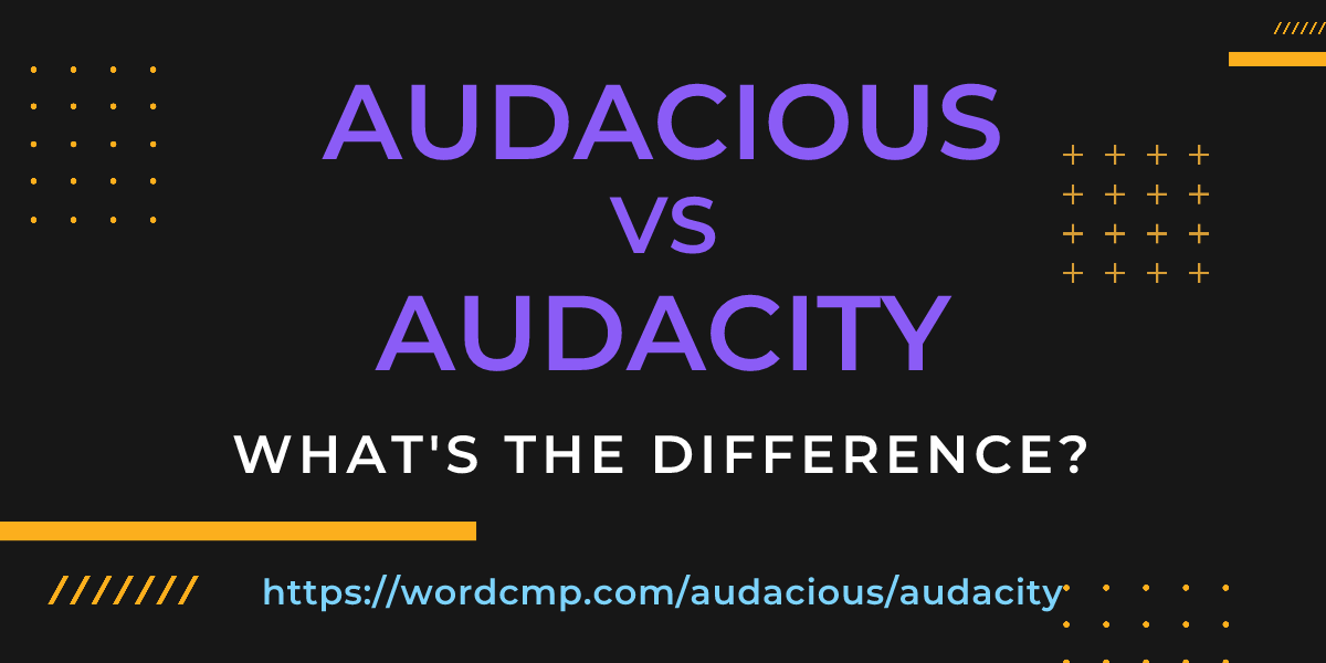 Difference between audacious and audacity