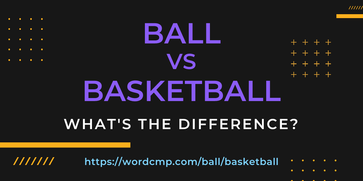 Difference between ball and basketball