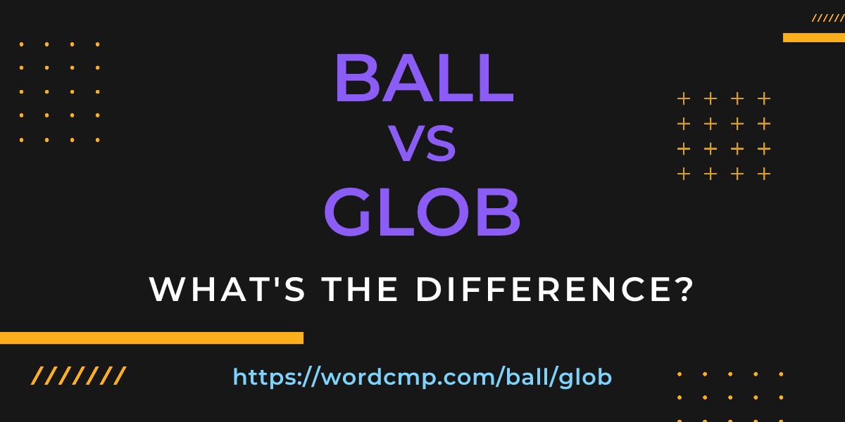 Difference between ball and glob