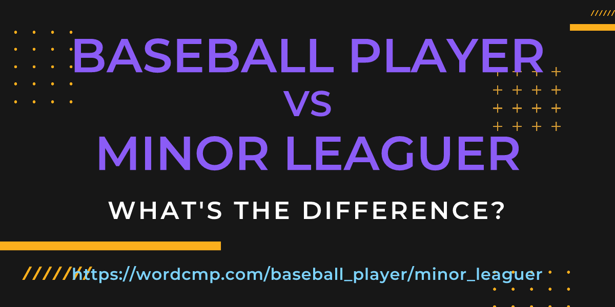 Difference between baseball player and minor leaguer