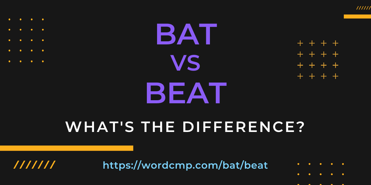 Difference between bat and beat