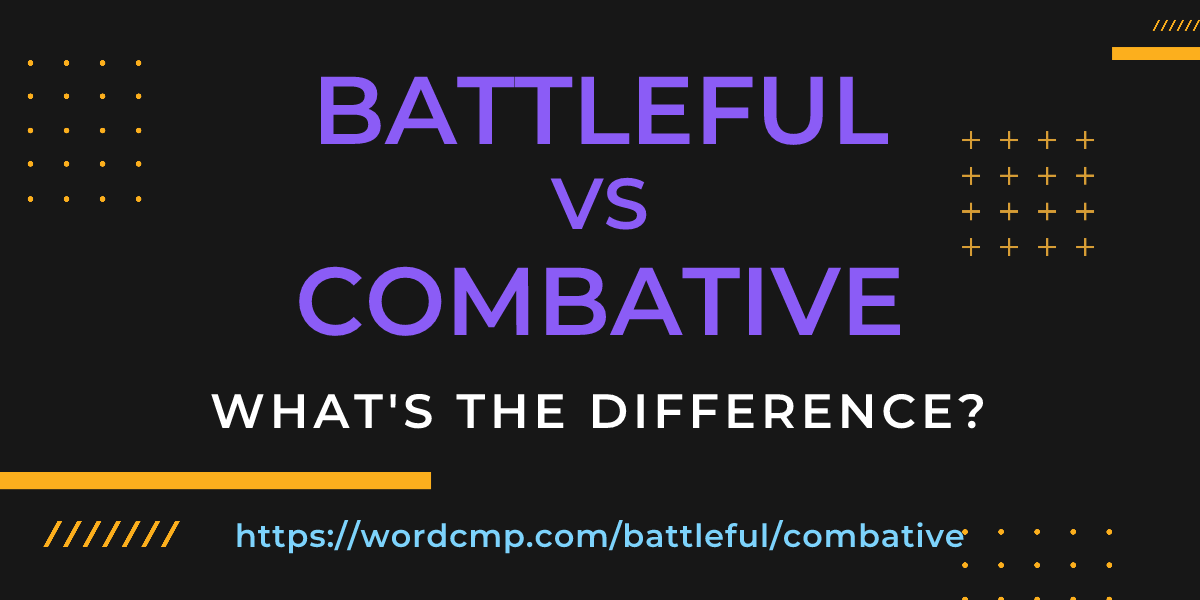 Difference between battleful and combative