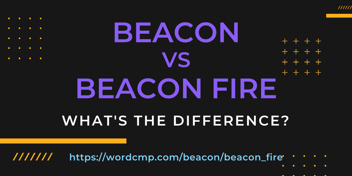 Difference between beacon and beacon fire