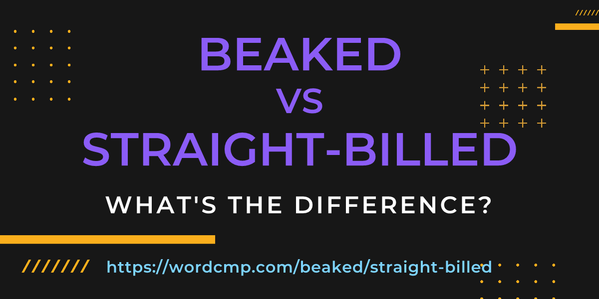 Difference between beaked and straight-billed