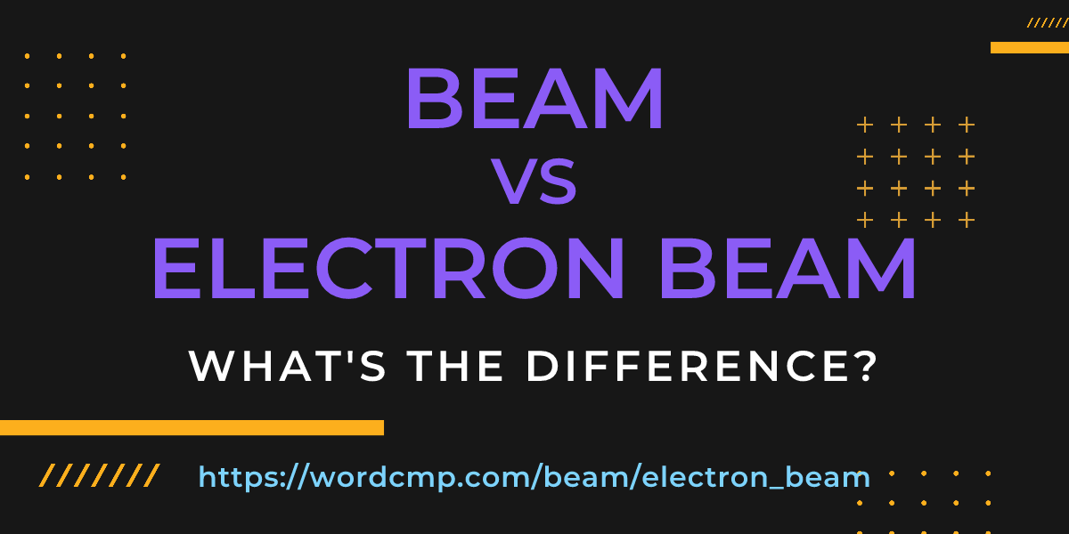 Difference between beam and electron beam