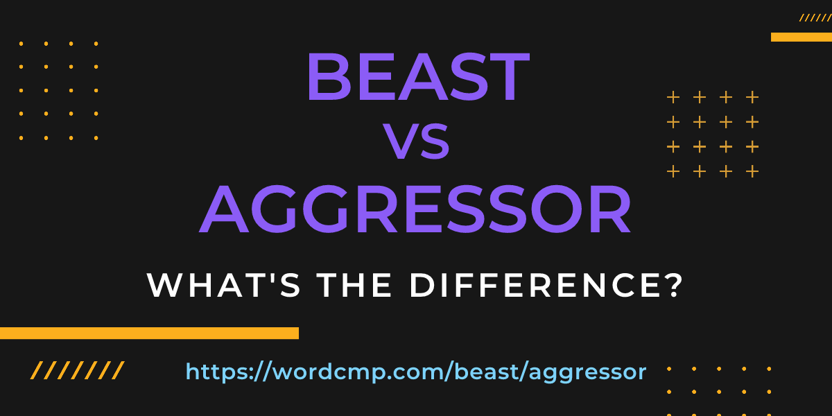 Difference between beast and aggressor