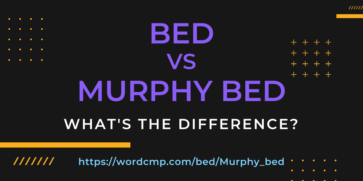 Difference between bed and Murphy bed