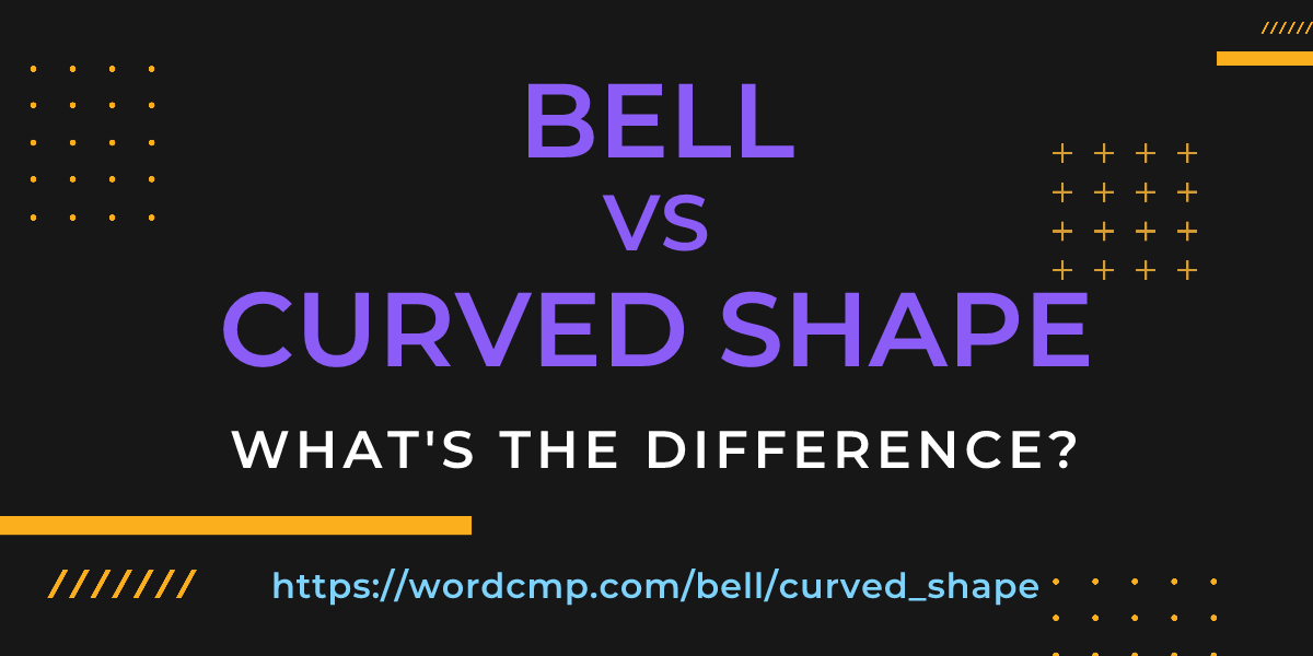Difference between bell and curved shape