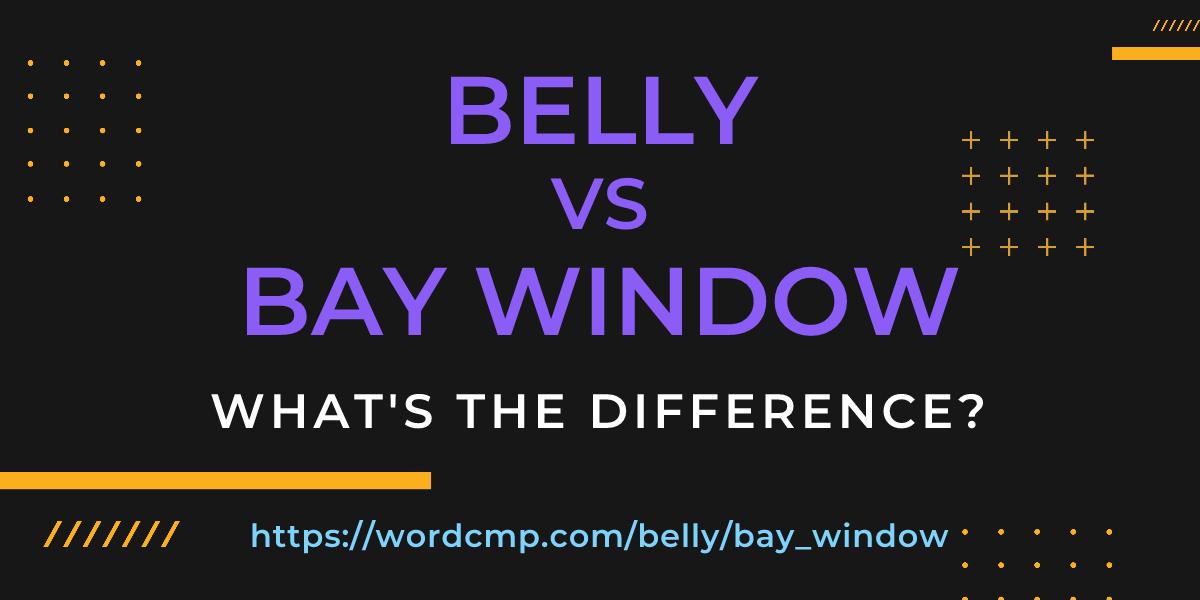 Difference between belly and bay window