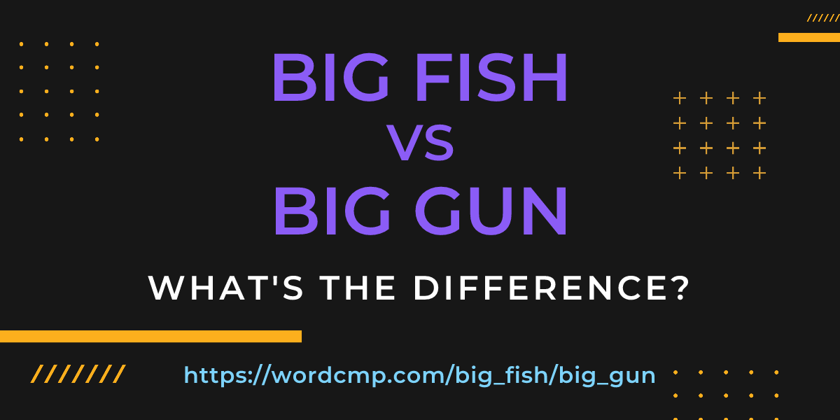 Difference between big fish and big gun