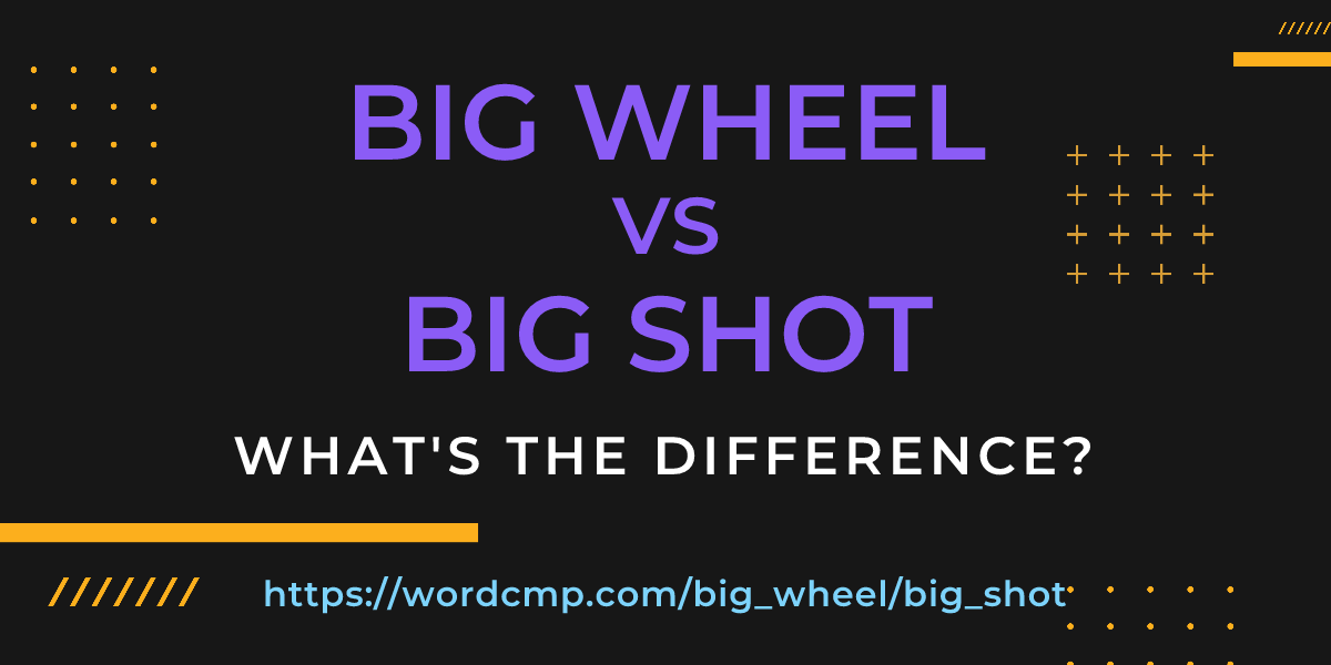 Difference between big wheel and big shot