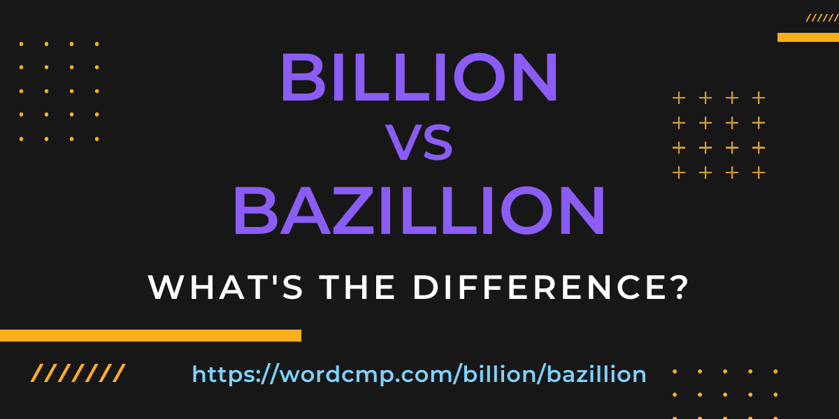 Difference between billion and bazillion