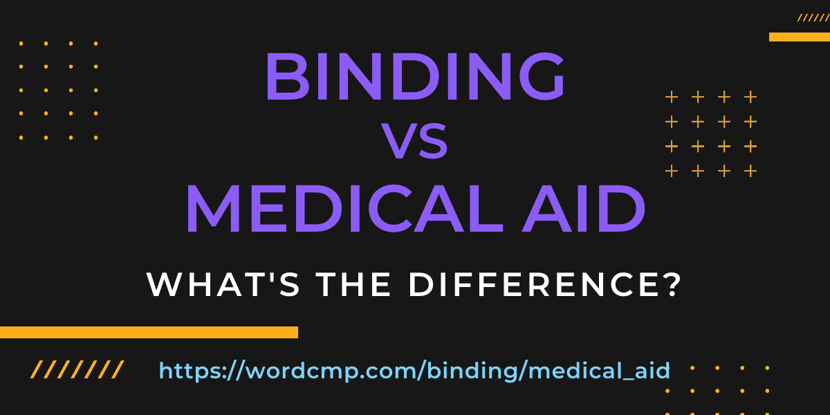Difference between binding and medical aid