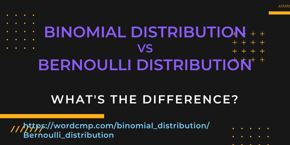 Difference between binomial distribution and Bernoulli distribution