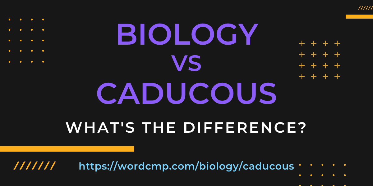 Difference between biology and caducous