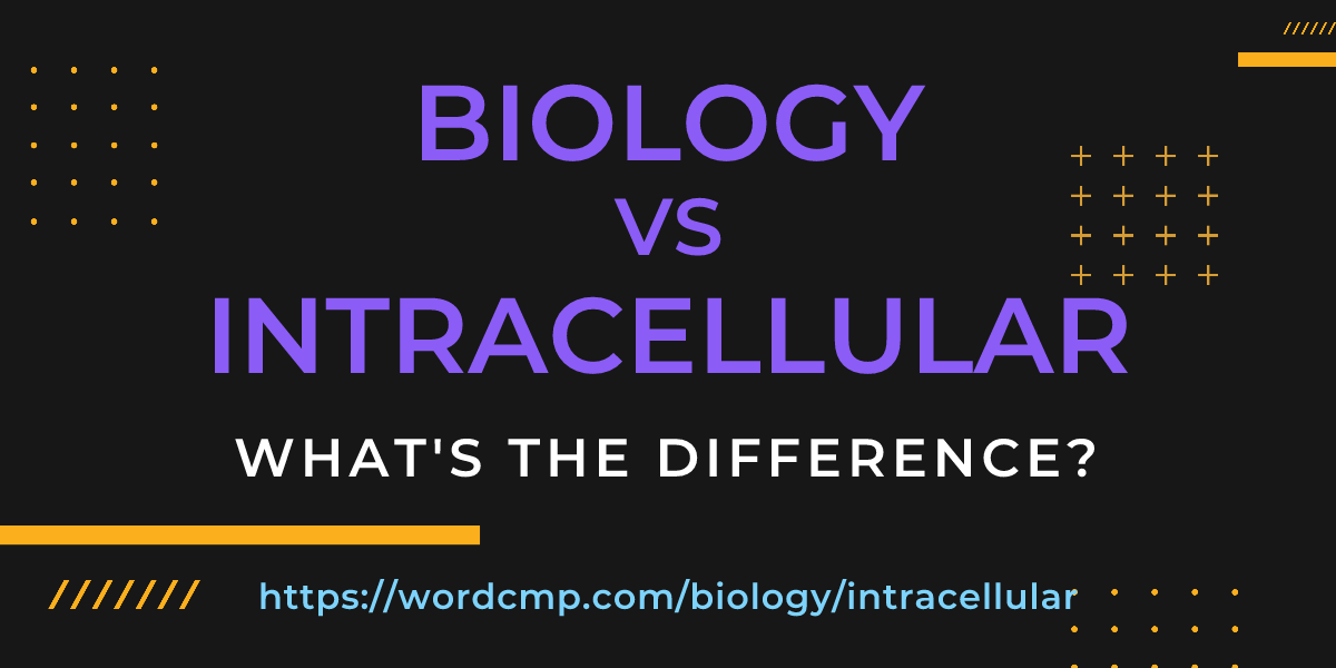 Difference between biology and intracellular