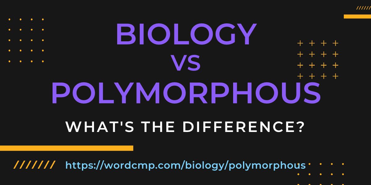 Difference between biology and polymorphous