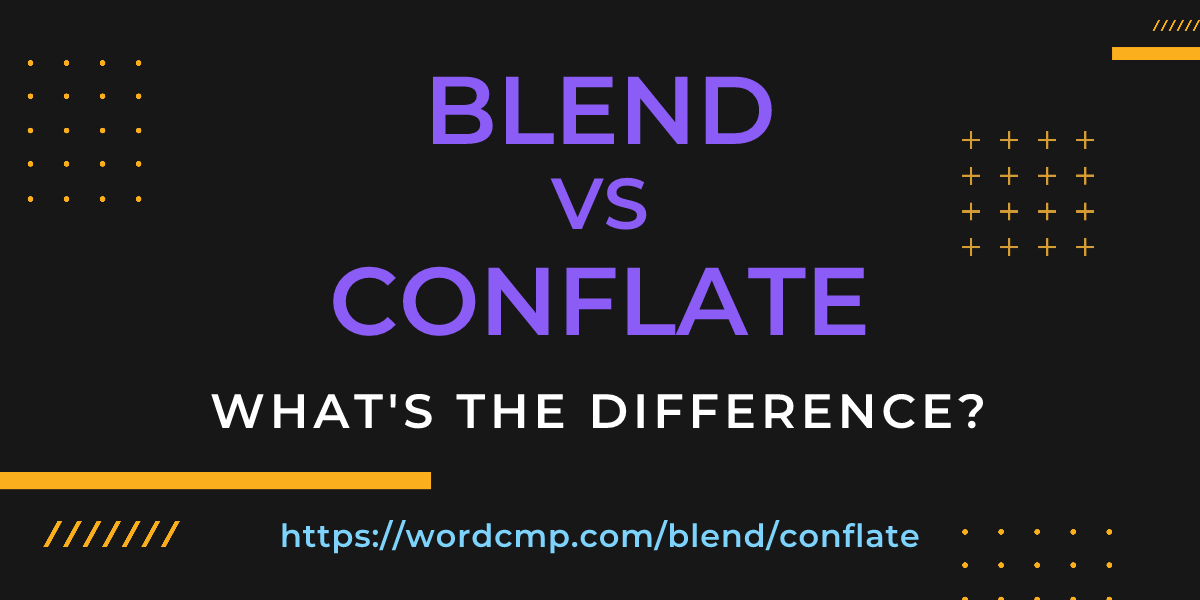 Difference between blend and conflate
