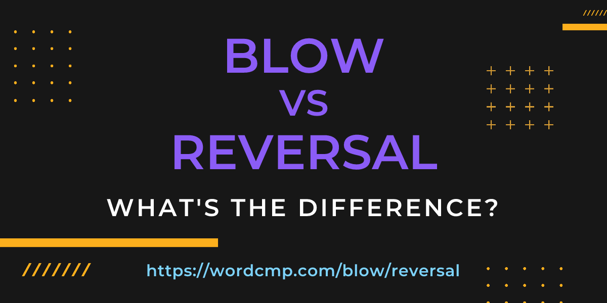 Difference between blow and reversal
