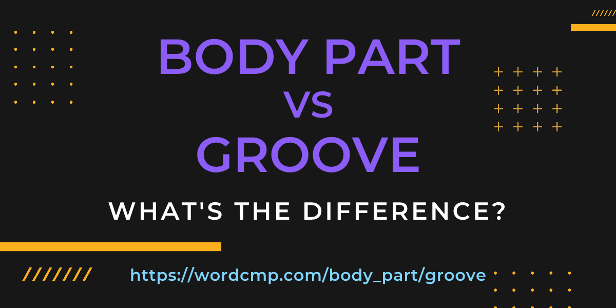 Difference between body part and groove