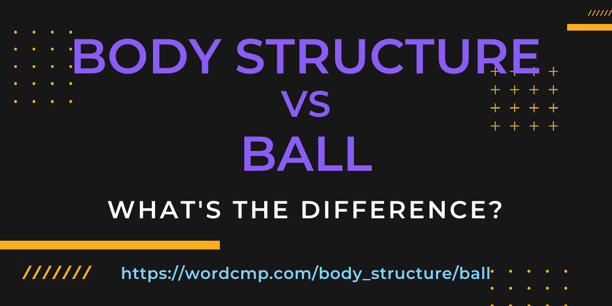 Difference between body structure and ball