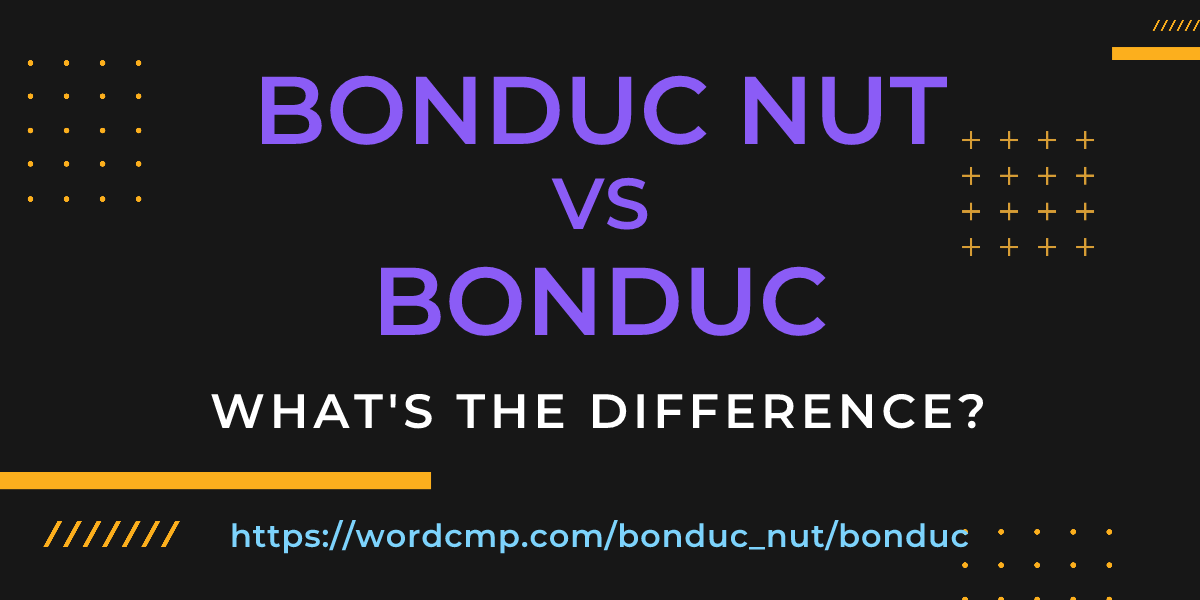 Difference between bonduc nut and bonduc