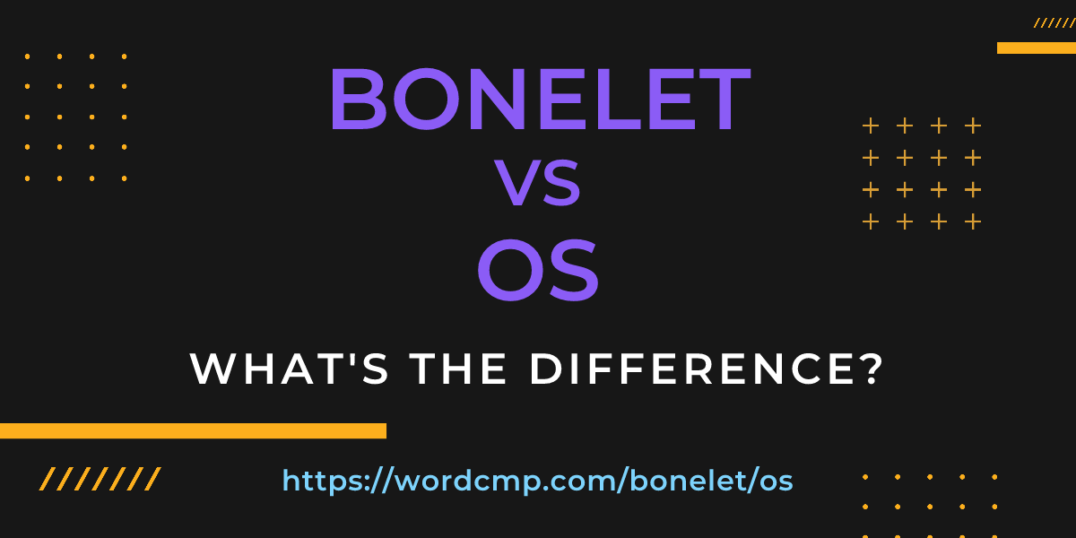 Difference between bonelet and os