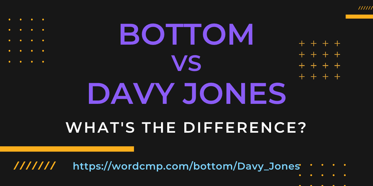 Difference between bottom and Davy Jones