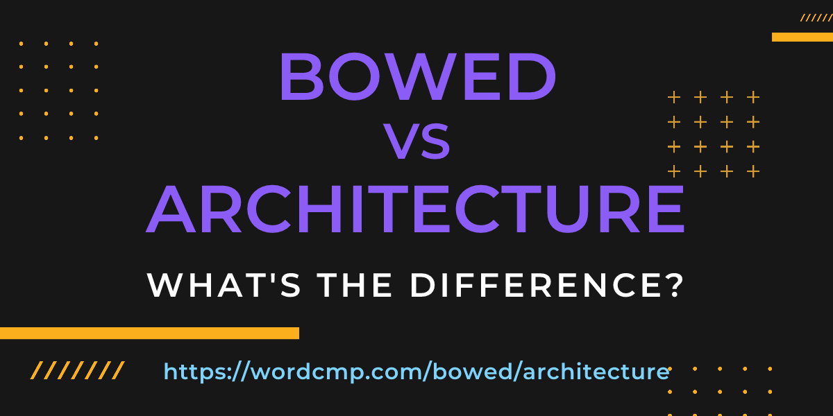 Difference between bowed and architecture