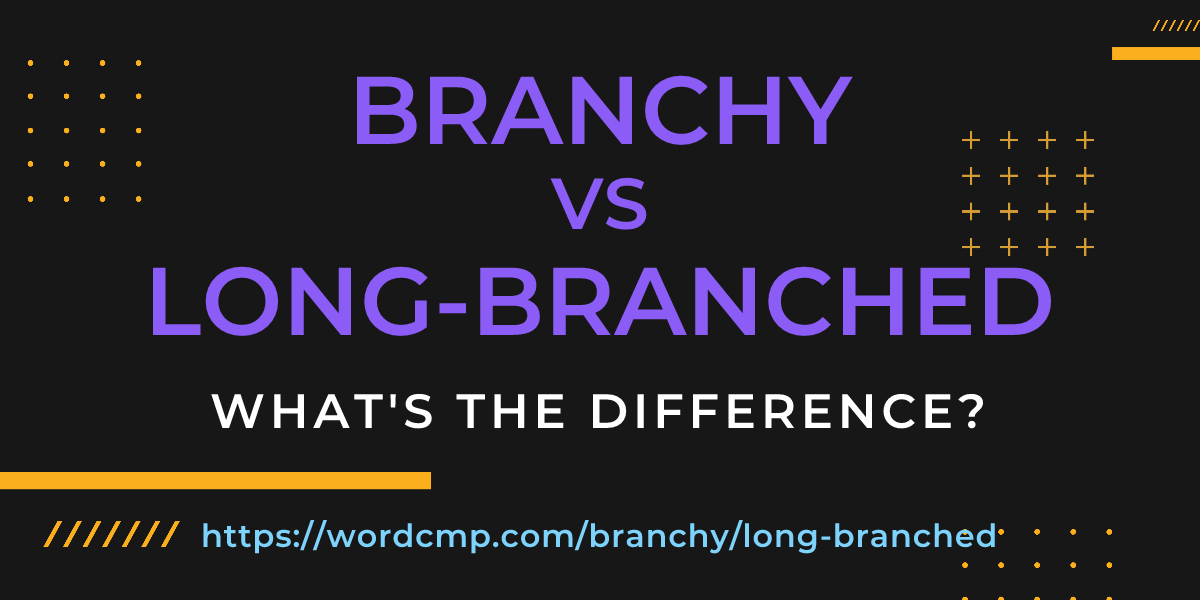 Difference between branchy and long-branched