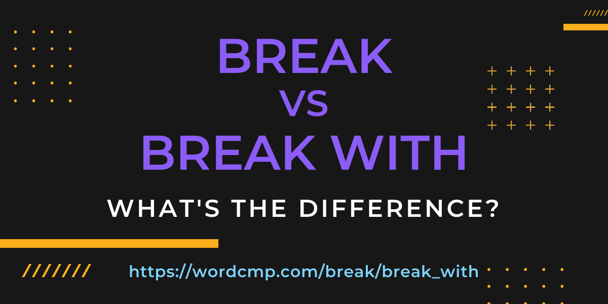 Difference between break and break with