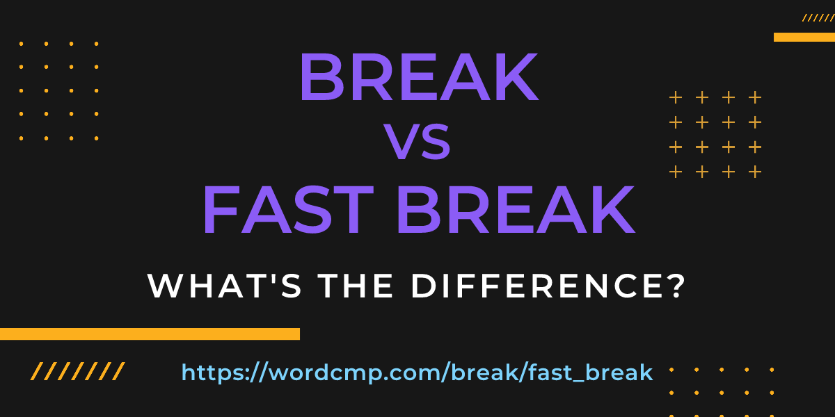 Difference between break and fast break