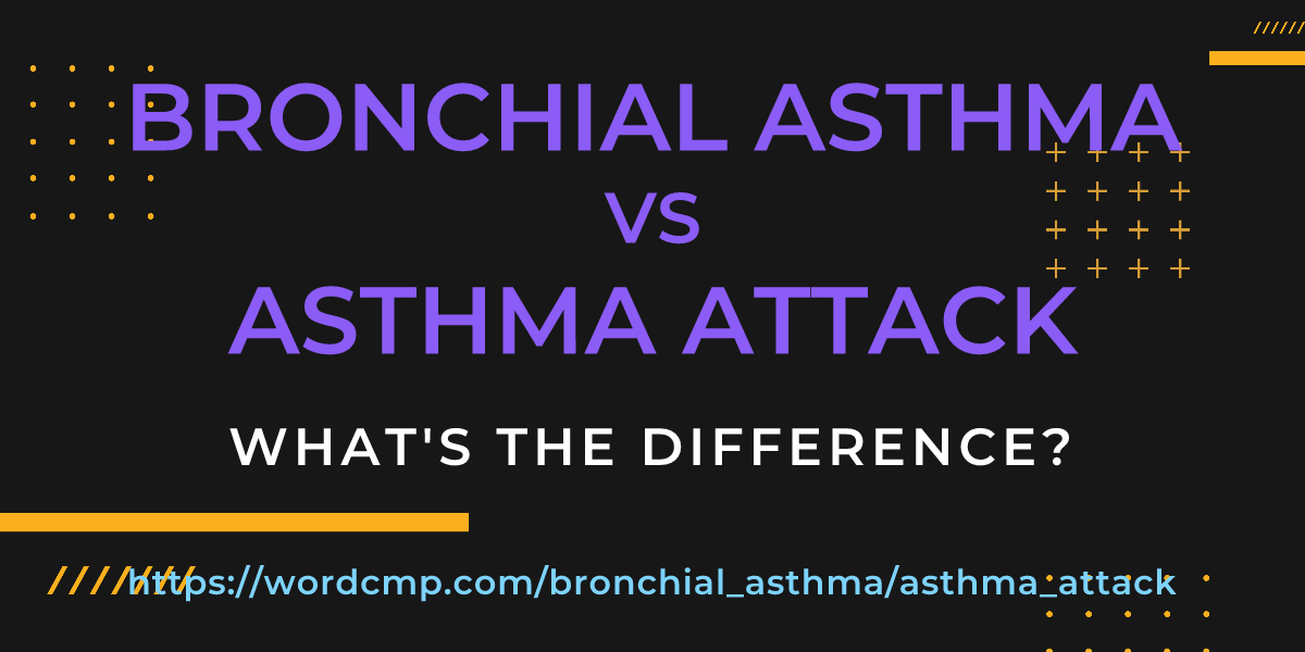 Difference between bronchial asthma and asthma attack