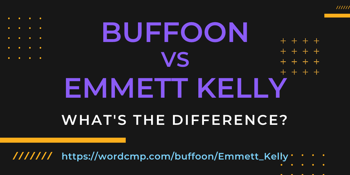 Difference between buffoon and Emmett Kelly