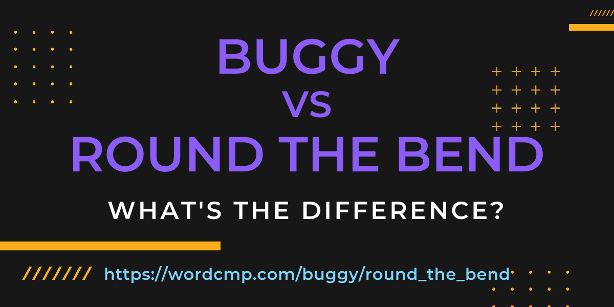 Difference between buggy and round the bend