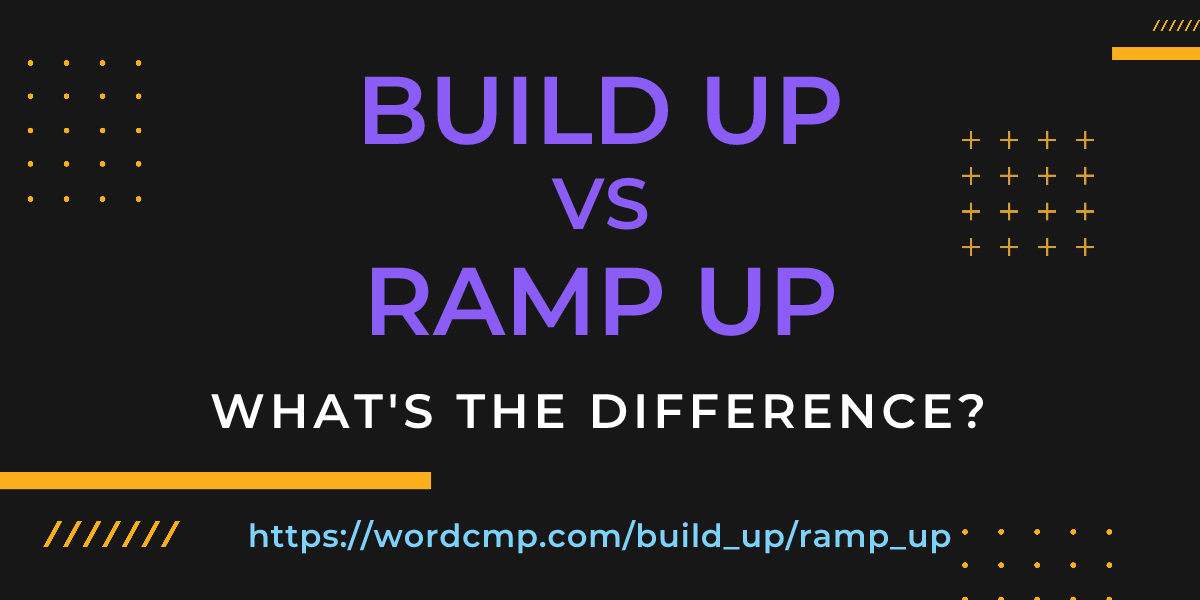 Difference between build up and ramp up